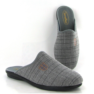 SHOE LEATHER A02 CHARCOAL MAEL:Toile/Gris