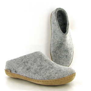 FRENCH SLIP ON LEATHER GREY B01:Laine/Gris
